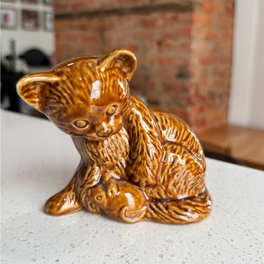 Vintage Cat and Mouse figurine